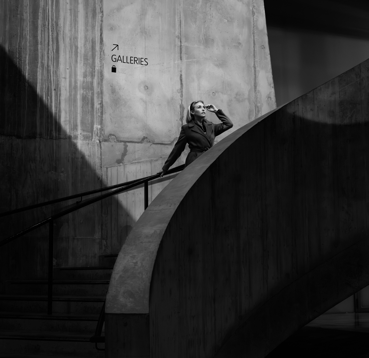 "Between Shadow and Stone" – Highlighting the contrast of darkness and architecture. "Brutalist Elegance" – A nod to the architectural aesthetic. CGPT - This is a compelling and well-executed photograph, worthy of high marks in a UK photography salon. It demonstrates strong compositional awareness, an excellent use of light, and an evocative mood. Depending on the level of competition, this image could be a contender for awards or commendations. PC JHC. Cheltenham '25 Accept 11/11. Not accepted London '25. Reject Indian Photo Meet '25 score 9. 5th Midland Mono '25 Accept 13. Reject Edinburgh '26.