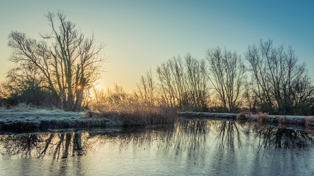 Ice to welcome the sun
